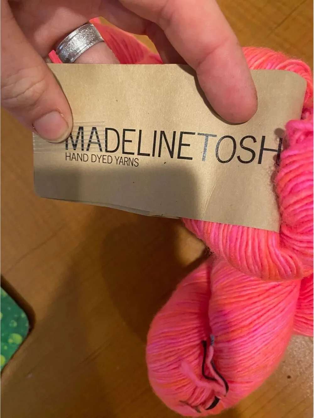 Madeline Tosh Tosh Merino Light Neon Peach Fingering weight 420 yards 2 skeins